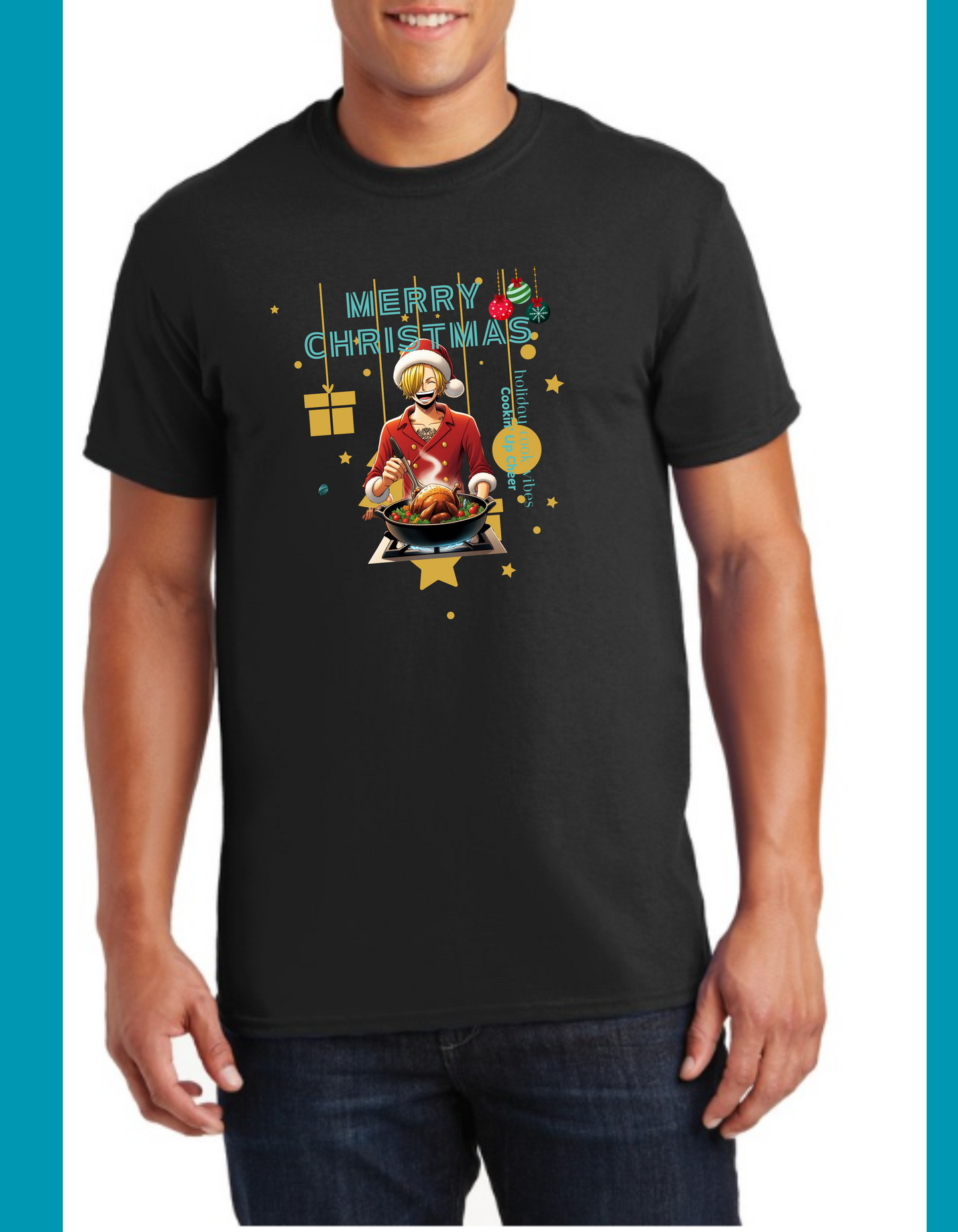 .ONE PEICE Sanji christmas tshirt