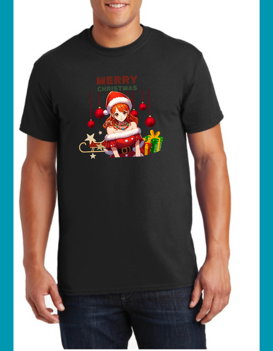 .ONE PEICE nami christmas tshirt