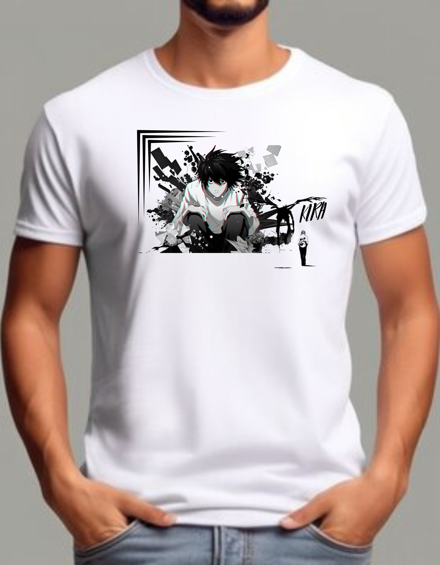 KIRA , LIGHT YAGAMI DEATH NOTE TSHIRT