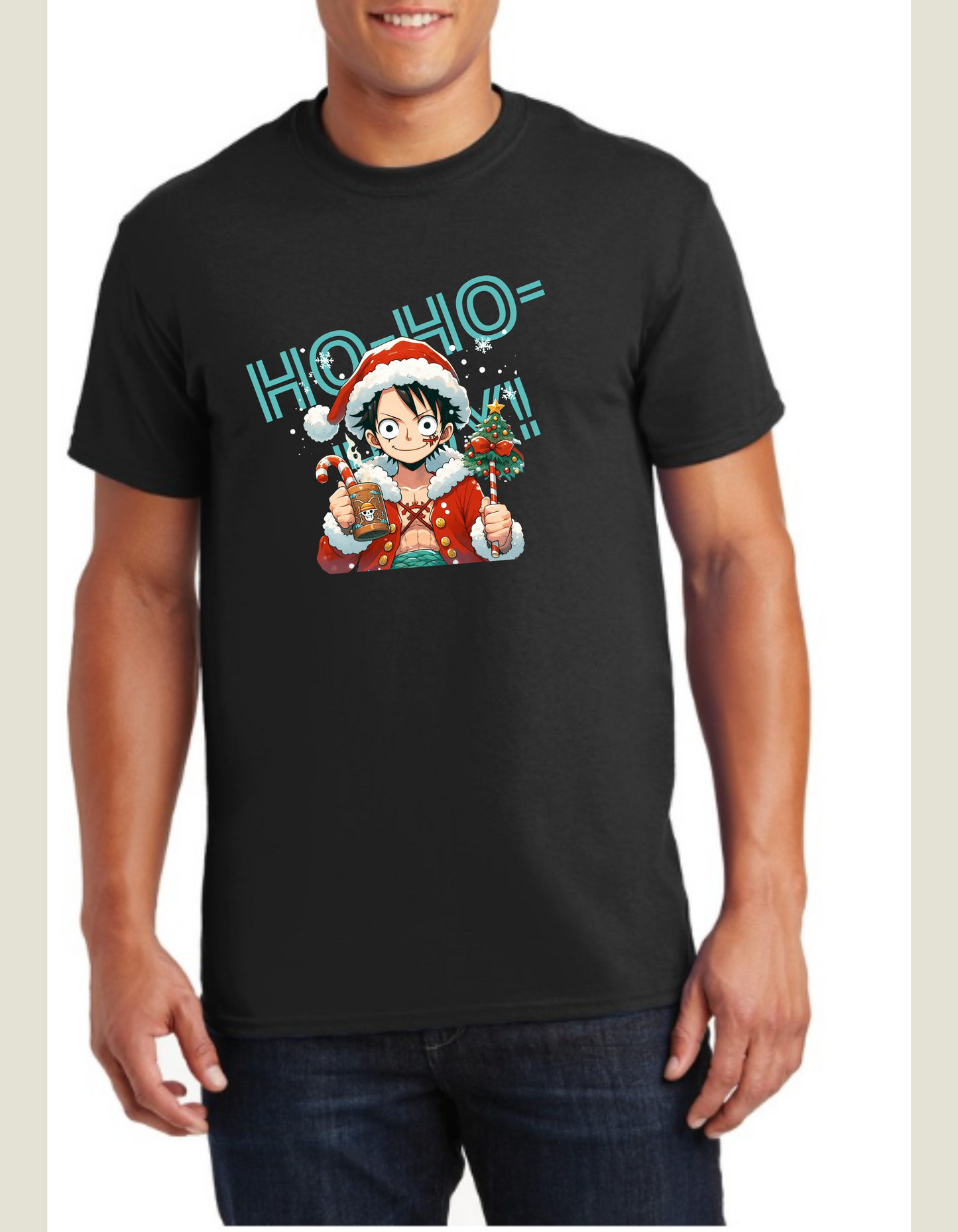 .ONE PEICE luffy christmas tshirt