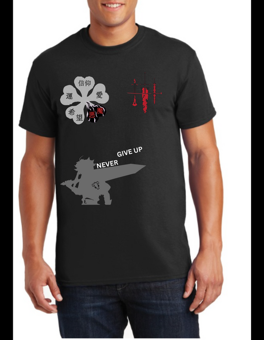 Push past limits  BLACK CLOVER TSHIRT - Asta