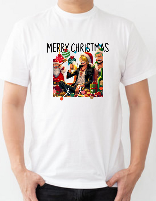 .ONE PEICE cook sanji christmas tshirt