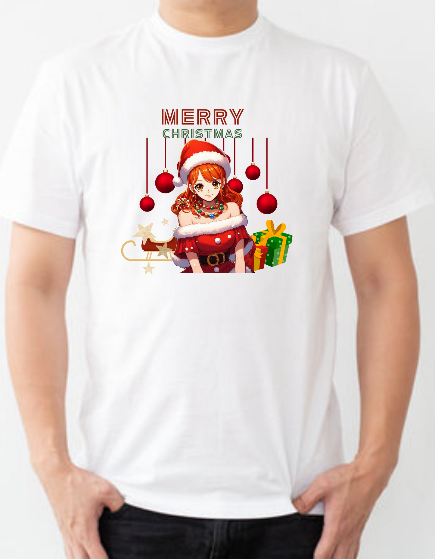 .ONE PEICE nami christmas tshirt