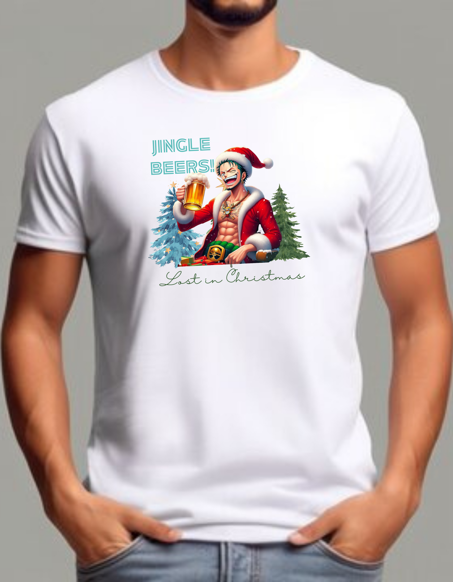.ONE PEICE zoro christmas tshirt